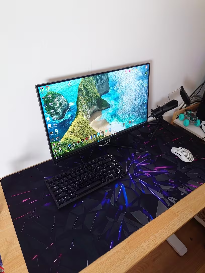 Alfombrilla gaming XXL 70x30 diseño neón