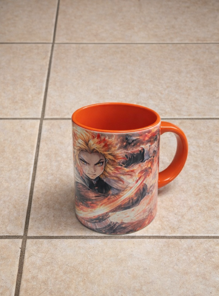 Taza ilustrada estilo anime – rengoku