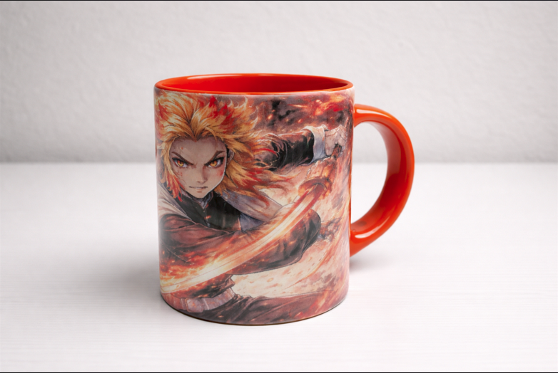 Taza ilustrada estilo anime – rengoku