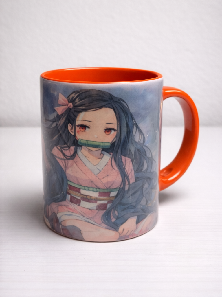Taza ilustrada estilo anime - Nezuko