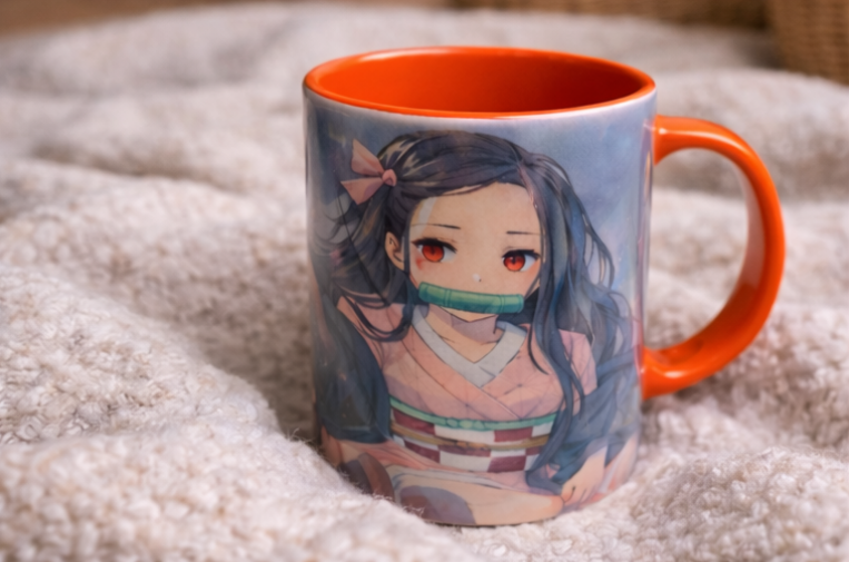 Taza ilustrada estilo anime - Nezuko