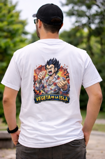 Camiseta unisex de poliéster "Vegeta de la Isla"
