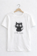 Camiseta unisex de poliéster "im fine"