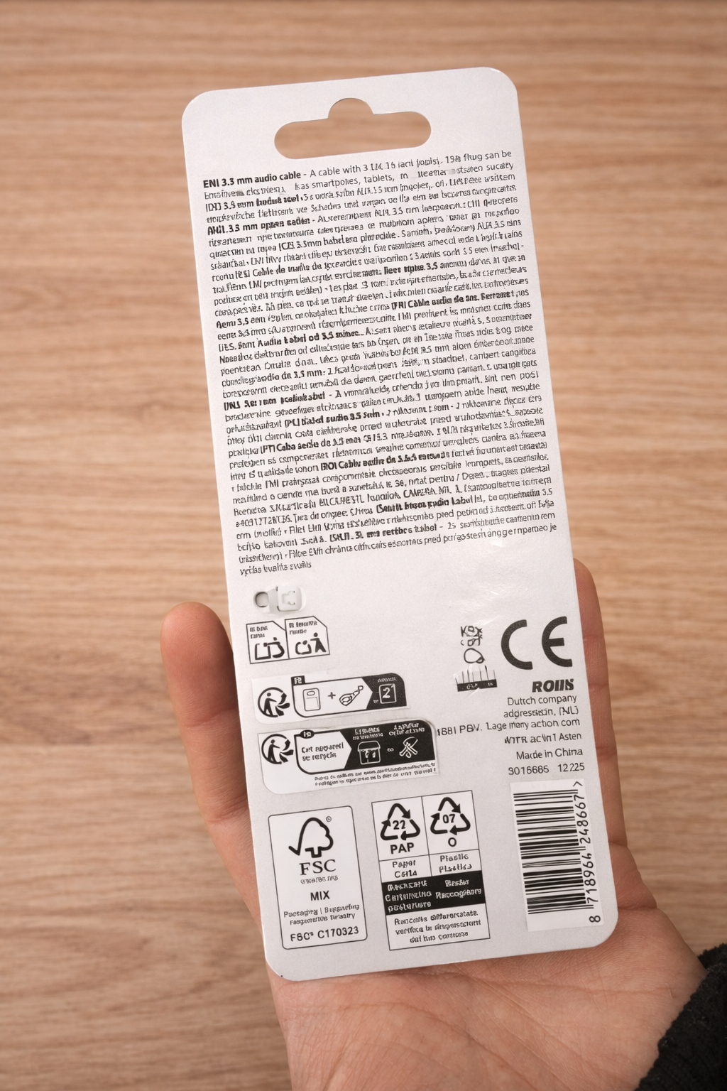 3.5mm AUX audio cable