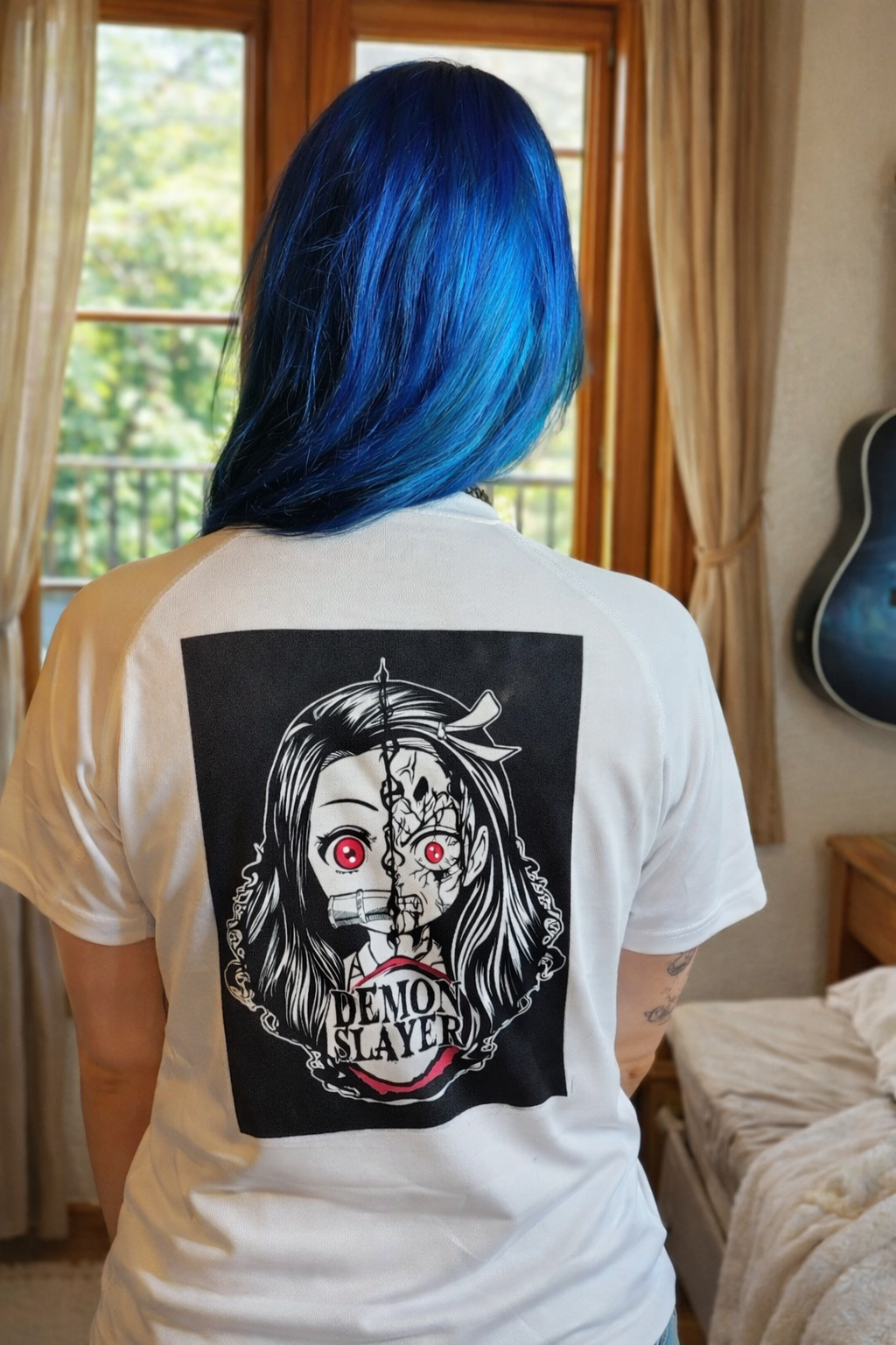 Camiseta unisex de poliéster "Nezuko Demon"