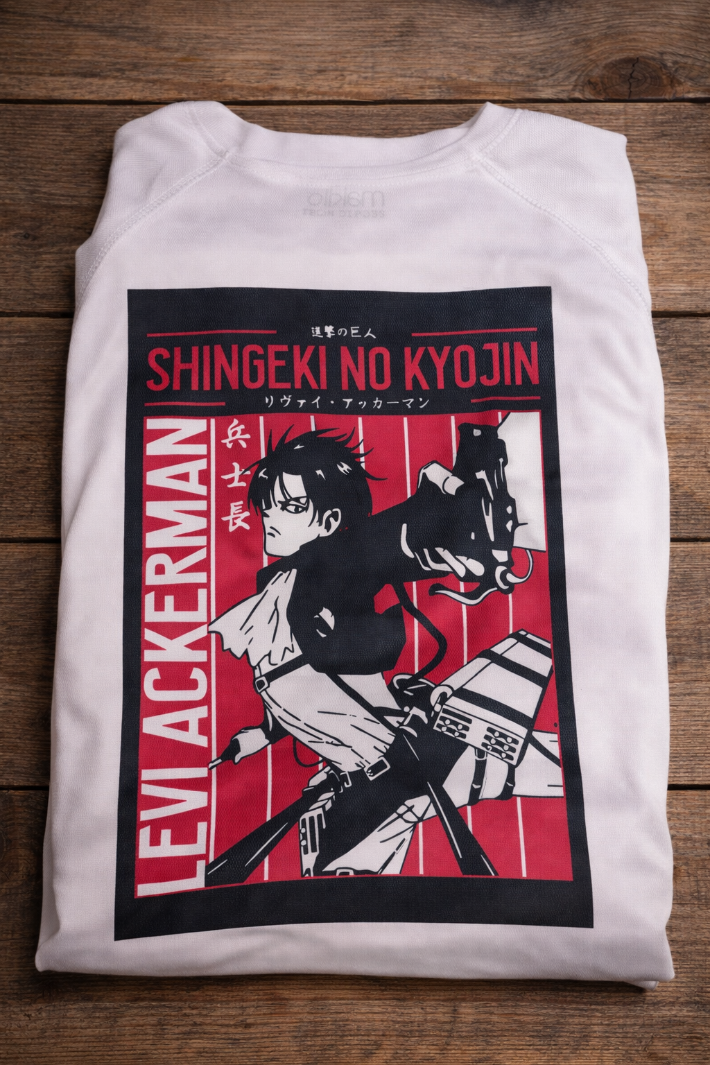 Camiseta unisex de poliéster "Levi Attack On Titan"