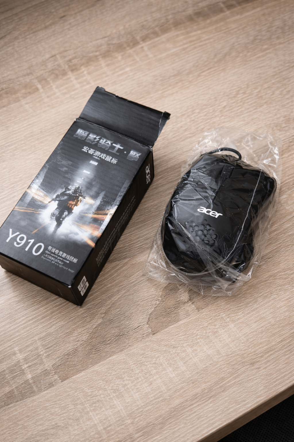 Ratón Acer  Ratón alámbrico Acer Shadow Knight Ratón